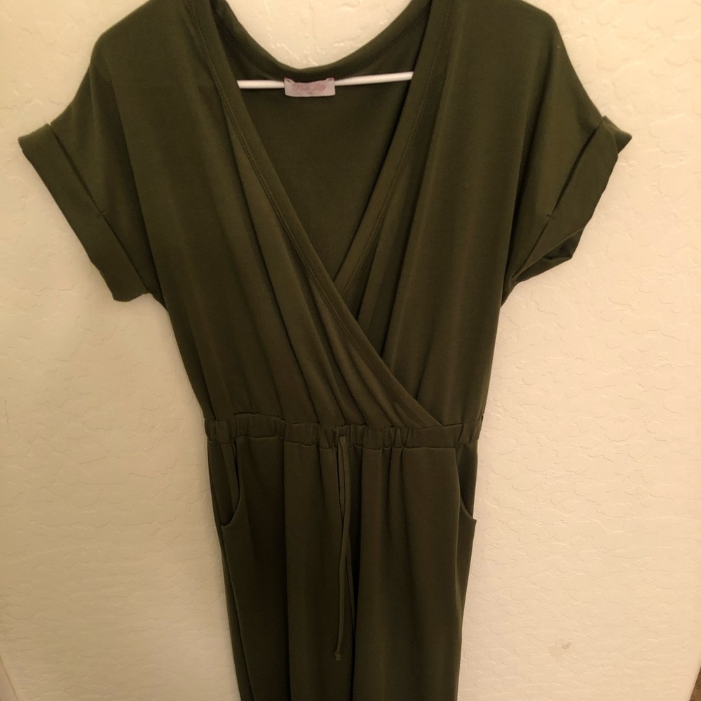 magnolia boutique green jumpsuit